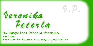 veronika peterla business card